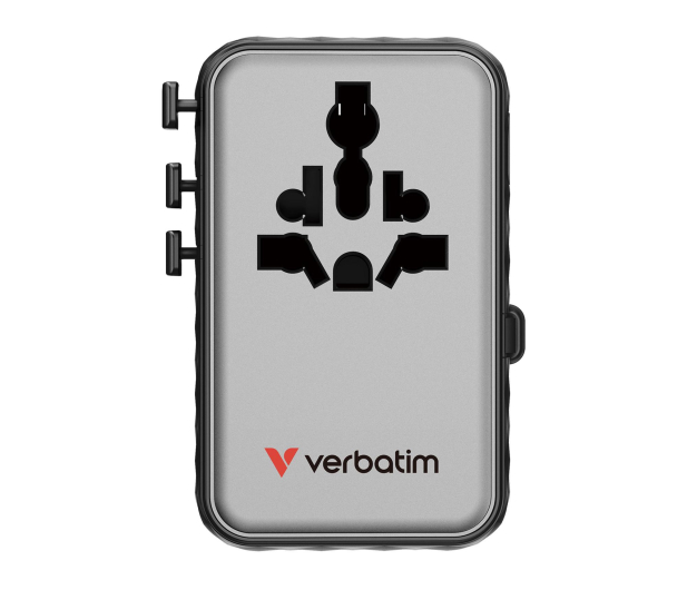 Verbatim Charge 'n' Travel 100W Adapter with retractable cable black - 1484042 - zdjęcie 2